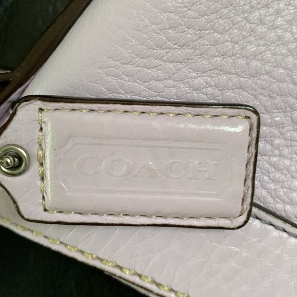 Coach Crossbody/Shoulder Leather Bag, Lavender Color - Picture 6 of 16